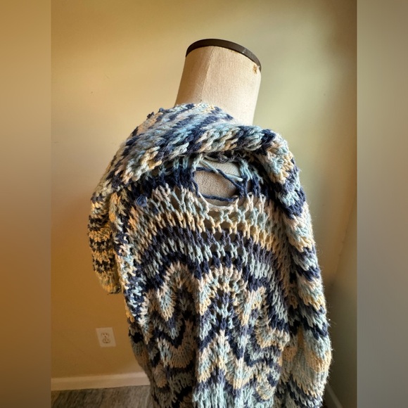 Johnny Was Hooded Crochet Knit Cardigan - Picture 8 of 8